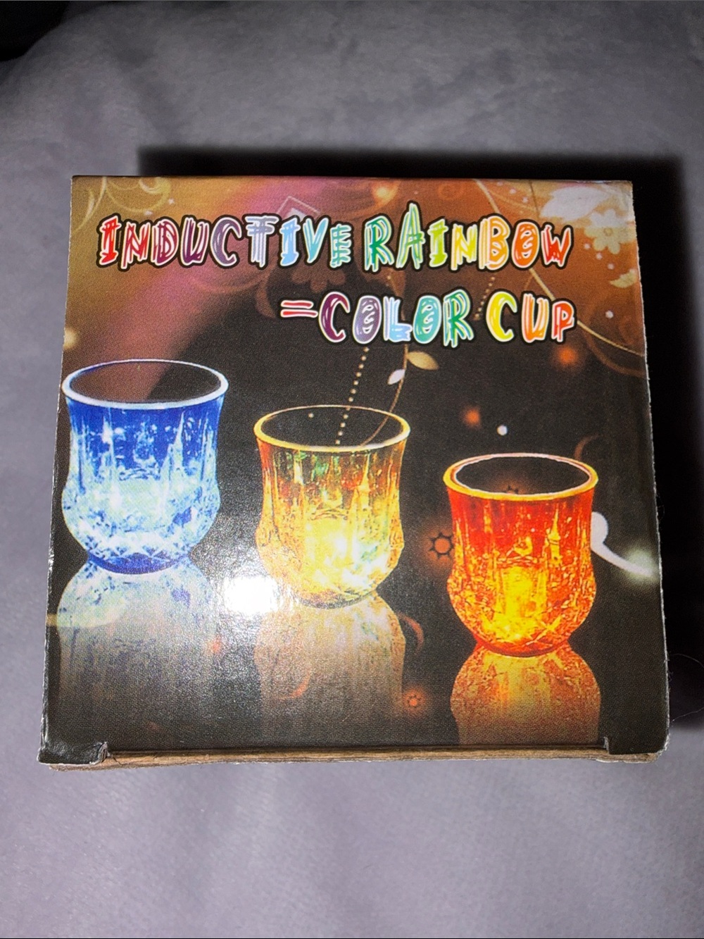 Inductive Rainbow Color Cup - Blue/Yellow/Red LED Party Cups
